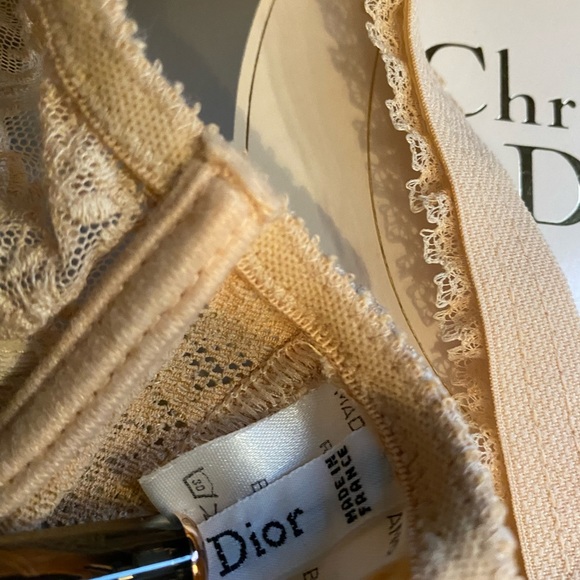 Vintage 70’s-80’s Christian Dior Lace teddy bodysuit with lace garter belt combo - Picture 10 of 11